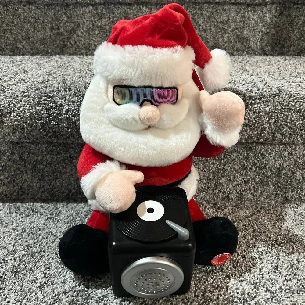 Animated DJ Santa Plush Plays 